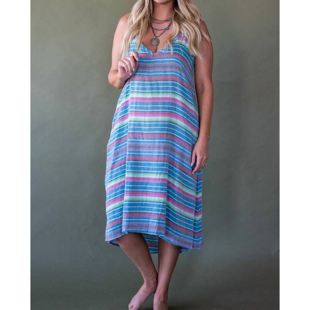 NEW TASHA POLIZZI ava serape dress in multicolor